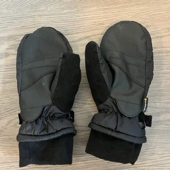 Carharrt Black Quilted Mittens - Picture 3 of 4